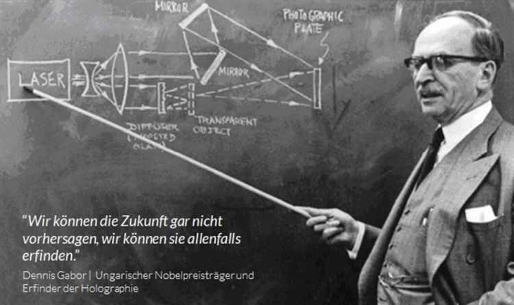 Blog DE - Die Zukunft des Flottenmanagements Dennis Gabor Ungarischer Nobelpreisträger und Erfinder der Holographie