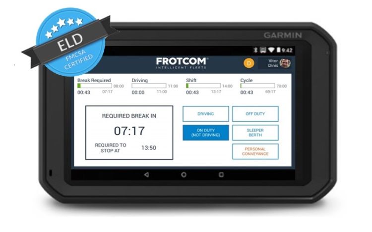 Blog card - Frotcom in the USA, complying with the ELD mandate Garmin Fleet 700 series - Frotcom ELD FMCSA Certified