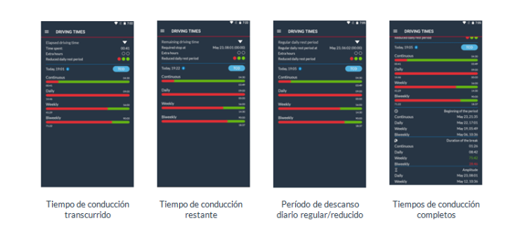 Blog - New driver app features - Driving Times_ES Tiempos de Conducción - Driver app Frotcom
